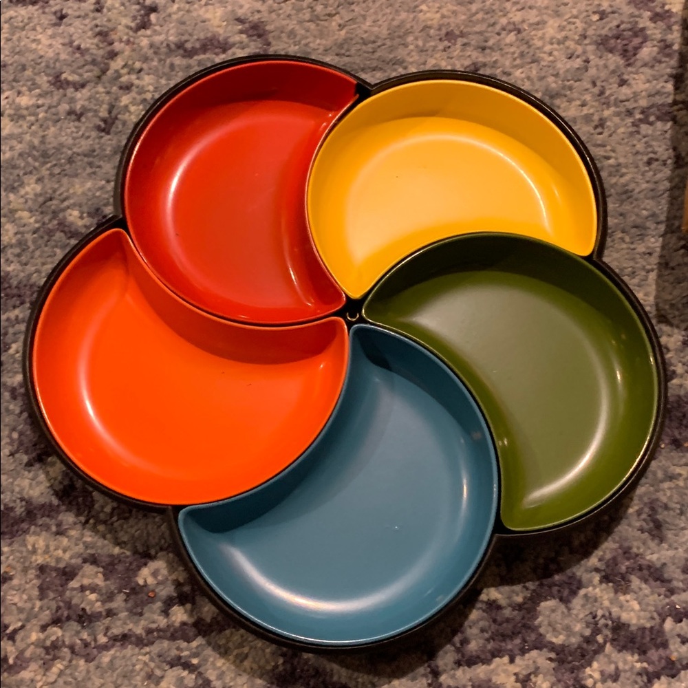 Vintage Plastic Sectional Dish Set made in Japan 70’s - Picture 11 of 11